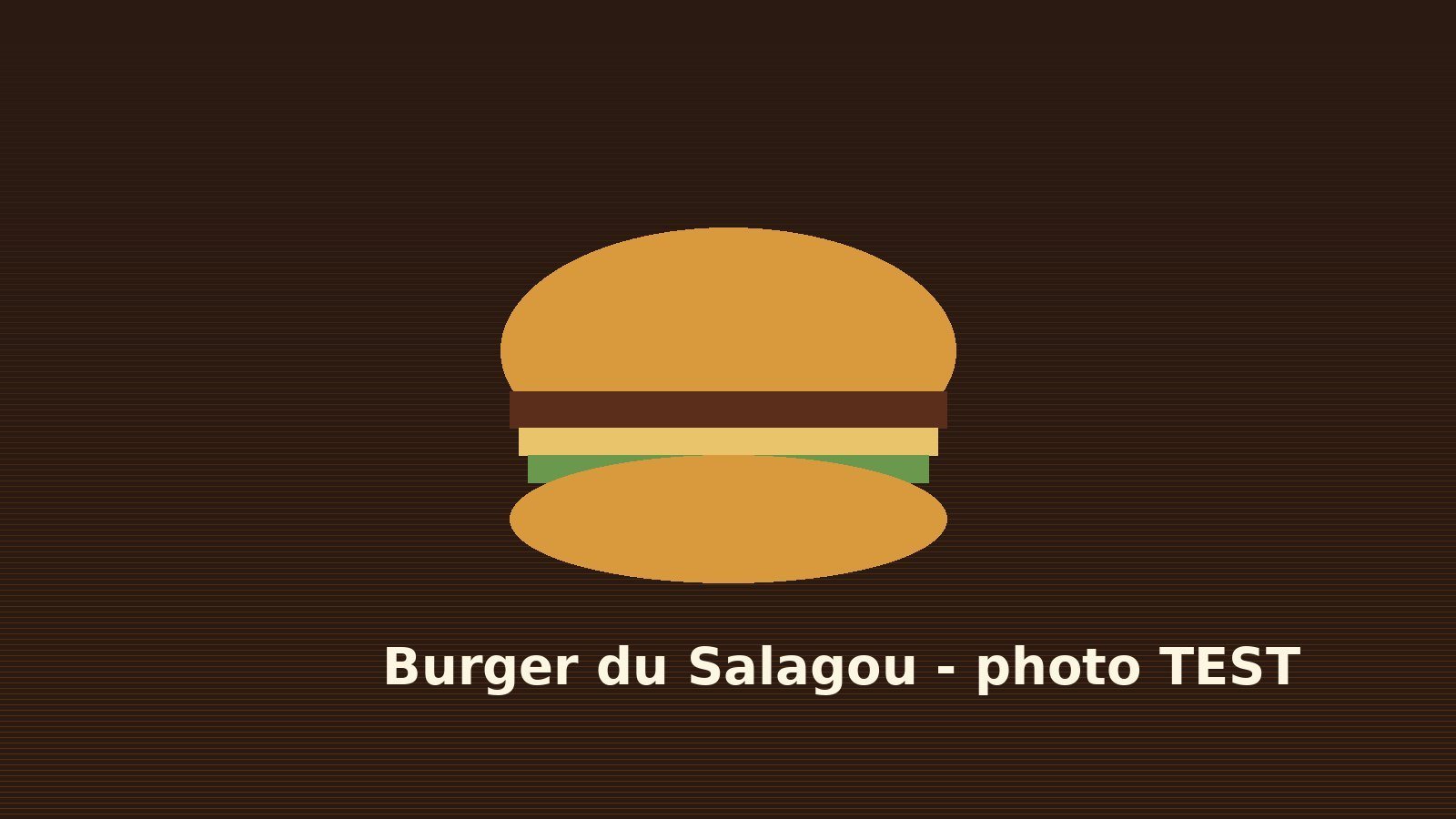 Un burger maison sur fond sombre